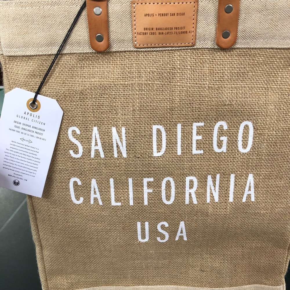 NWT Apolis San Diego Market Tote